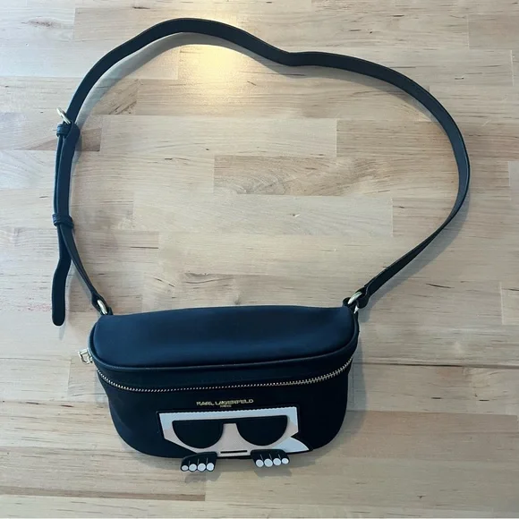 SOLD Karl Lagerfeld Black Crossbody Bag - Picture 3 of 11